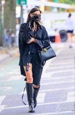 IRINA SHAYK Out with Her Dog in New York 10/23/2024