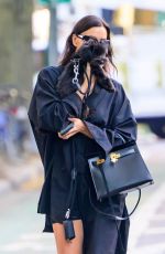 IRINA SHAYK Out with Her Dog in New York 10/23/2024