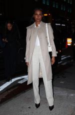 JASMINE TOOKES Arrives at Burberry Flagship Store Opening in New York 10/16/2024