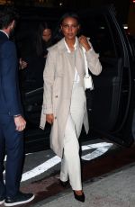 JASMINE TOOKES Arrives at Burberry Flagship Store Opening in New York 10/16/2024