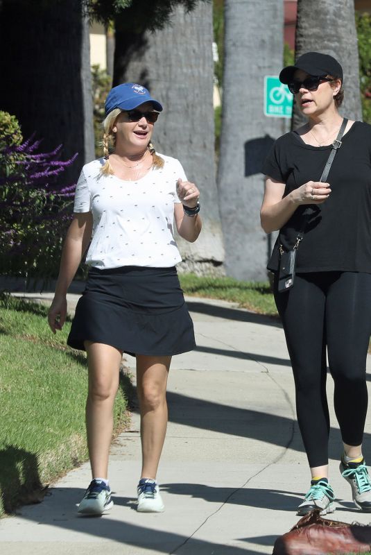 JENNA FISCHER Out for a Walk with a Friend in Los Angeles 10/20/2024