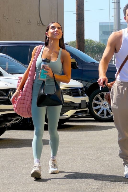 JENNA JOHNSON Arrives at Dancing With The Stars Rehearsals in Los Angeles 10/10/2024