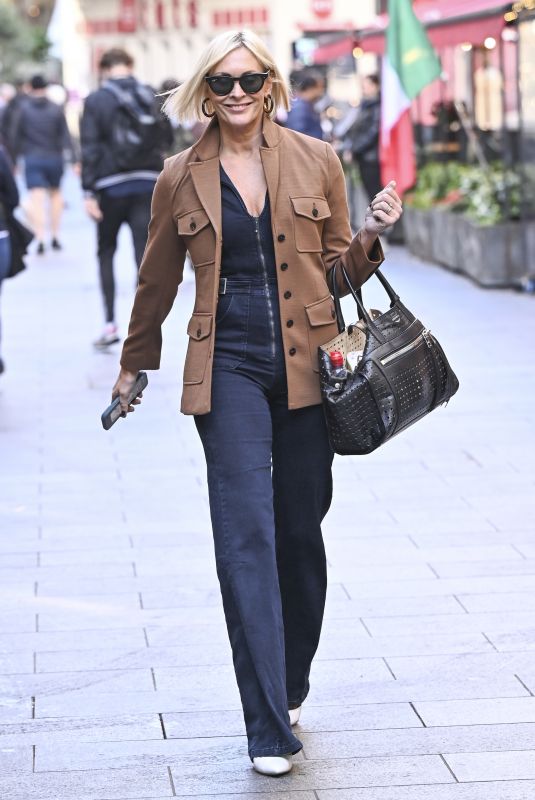 JENNI FALCONER Leaves Smooth FM Studio in London 10/04/2024