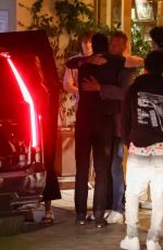 JENNIFER ANISTON Leaves Dinner with a Mystery Man and a Friend at Sunset Tower in West Hollywood 10/03/2024