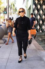JENNIFER LOPEZ in All Black Ensemble Out on Rodeo Drive in Beverly Hills 10/20/2024