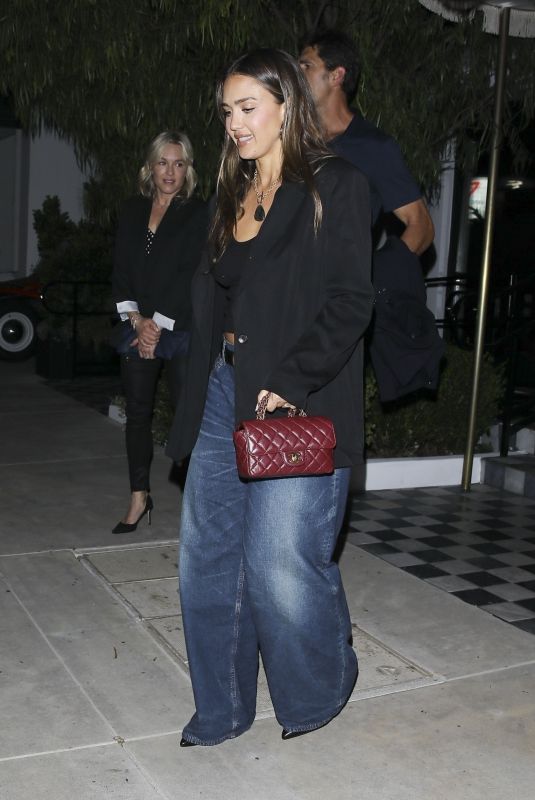 JESSICA ALBA and Cash Warren Night Out in West Hollywood 10/12/2024