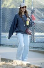 JESSICA ALBA Arrives at a Tennis Match for Her Daughter in Los Angeles 10/10/2024