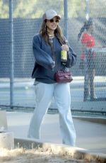 JESSICA ALBA Arrives at a Tennis Match for Her Daughter in Los Angeles 10/10/2024