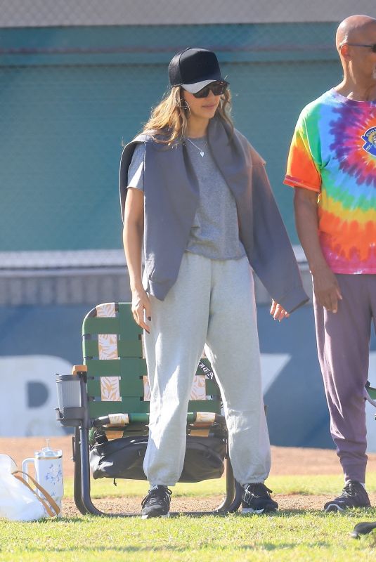JESSICA ALBA at Her Son Soccer Practice in Beverly Hills 10/26/2024