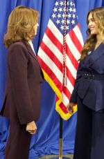 JESSICA ALBA Meets Kamala Harris in Houston 10/26/2024