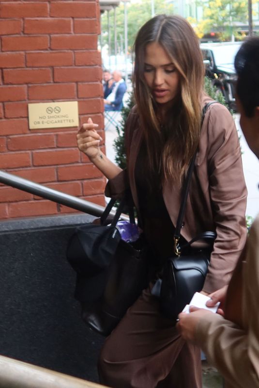 JESSICA ALBA Out and About in New York 10/04/2024