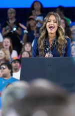 JESSICA ALBA Returns to Houston to Support Kamala Harris at Rally 10/25/2024