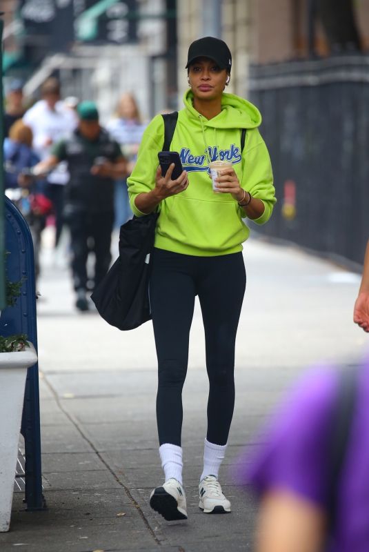 JOAN SMALLS at a Nail Salon in New York 10/04/2024