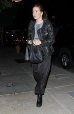 JORDAN HEWSON Arrives at The Bird Streets Club in West Hollywood 10/30/2024