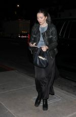 JORDAN HEWSON Arrives at The Bird Streets Club in West Hollywood 10/30/2024