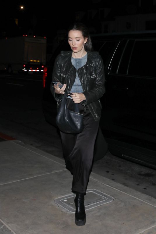 JORDAN HEWSON Arrives at The Bird Streets Club in West Hollywood 10/30/2024