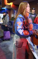 JORDYN WOODS Arrives at Penn Station in New York 10/26/2024