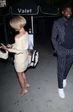 JULIEANNE HOUGH and Emmanuel Acho Out for Dinner at Catch Steak in Los Angeles 10/02/2024