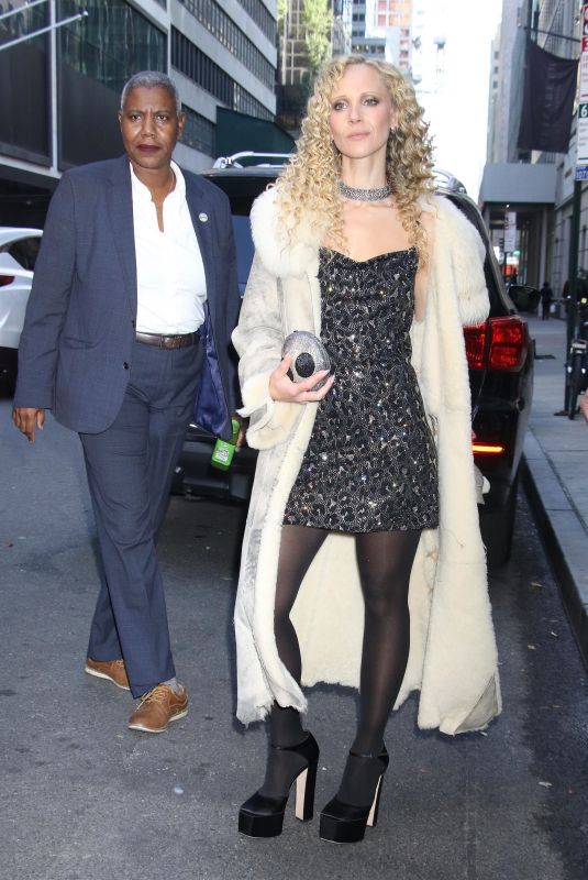 JUNO TEMPLE Heading to Late Night with Seth Meyers in New York 10/21/2024