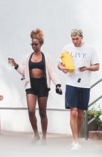 JUSTINE SKYE Leaves Pilates Class Los Angeles 10/27/2024