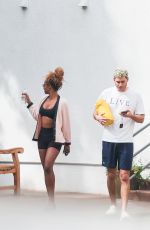 JUSTINE SKYE Leaves Pilates Class Los Angeles 10/27/2024