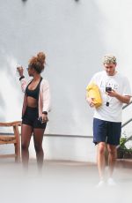 JUSTINE SKYE Leaves Pilates Class Los Angeles 10/27/2024