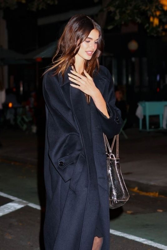 KAIA GERBER Night Out at Frenchette in New York 10/11/2024