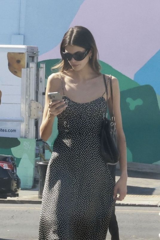 KAIA GERBER Out for Lunch at All Time in Los Feliz 10/18/2024