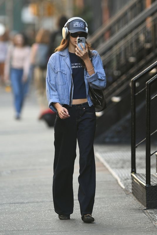 KAIA GERBER Out in New York 10/07/2024
