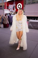 KAROL G Arrives at an Office Building in Times Square in New York 10/08/2024