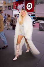 KAROL G Arrives at an Office Building in Times Square in New York 10/08/2024