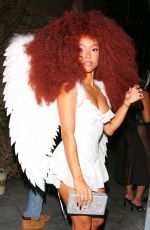 KARRUECHE TRAN Leaves a Halloween Party at Lavo in West Hollywood 10/30/2024