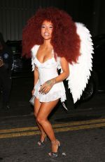 KARRUECHE TRAN Leaves a Halloween Party at Lavo in West Hollywood 10/30/2024