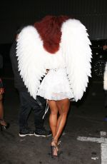 KARRUECHE TRAN Leaves a Halloween Party at Lavo in West Hollywood 10/30/2024