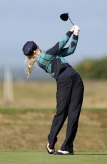 KATHRYN NEWTON at Practice Round of Alfred Dunhill Links Championship in St. Andrews 10/02/2024