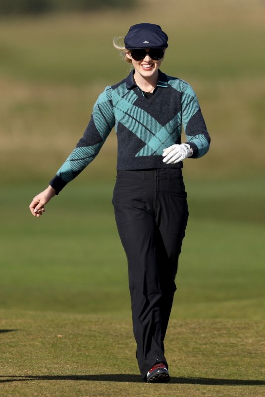 KATHRYN NEWTON at Practice Round of Alfred Dunhill Links Championship in St. Andrews 10/02/2024