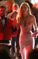 KATHRYN NEWTON Leaves Annual Academy Museum Gala in Los Angeles 10/19/2024