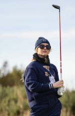 KATHRYN NEWTON Playing in Second Round of Alfred Dunhill Links Championship at St. Andrews in Scotland 10/04/2024