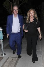 KATHY HILTON Leaves Chez Mia After Dinner in West Hollywood 10/05/2024