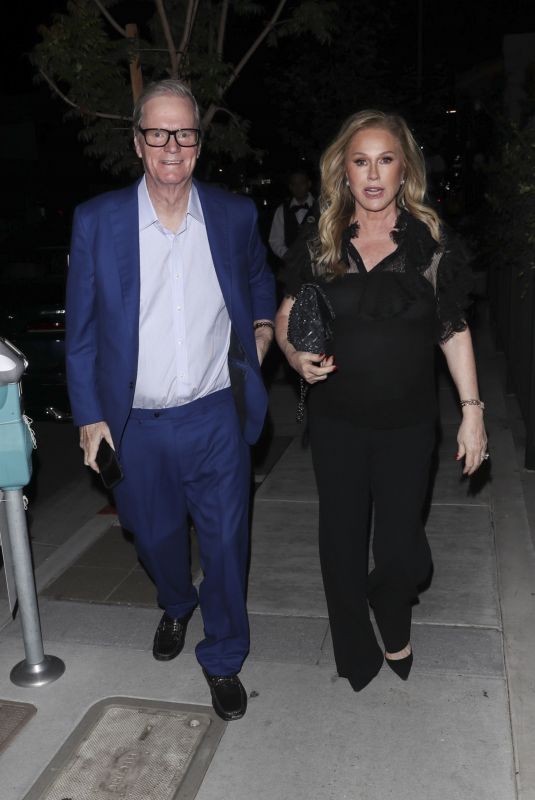 KATHY HILTON Leaves Chez Mia After Dinner in West Hollywood 10/05/2024