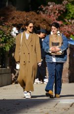 KATIE HOLMES and SURI CRUISE Out and About in New York 10/17/2024