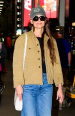 KATIE HOLMES Arrives at Her Broadway Play Our Town in New York 10/23/2024
