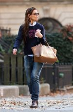 KATIE HOLMES Out and About in New York 10/30/2024