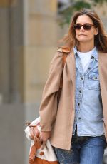 KATIE HOLMES Out in New York 10/13/2024