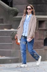 KATIE HOLMES Out in New York 10/13/2024