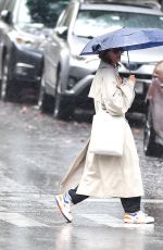 KATIE HOLMES Out on a Rainy Day in New York 09/29/2024