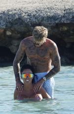 KATIE PRICE and JJ Slater at a Beach in Cyprus 10/05/2024