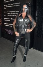 KATIE PRICE Arrives at Kiss Haunted House Party at Outernet in London 10/30/2024