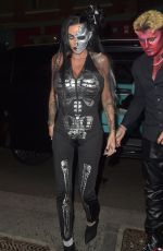 KATIE PRICE Arrives at Kiss Haunted House Party at Outernet in London 10/30/2024