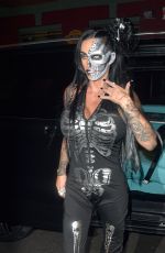 KATIE PRICE Arrives at Kiss Haunted House Party at Outernet in London 10/30/2024